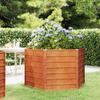 Raised Garden Bed Rusty 129x129x77 Cm Corten Steel