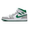 Air Jordan 1 Mid SE Grigio Verde Pino Scarpe da Ginnastica da Uomo Bianco Grigio Fumo Chiaro DC7294-103