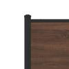 Metal Bed Frame Without Mattress Brown Oak Effect 200x200 Cm