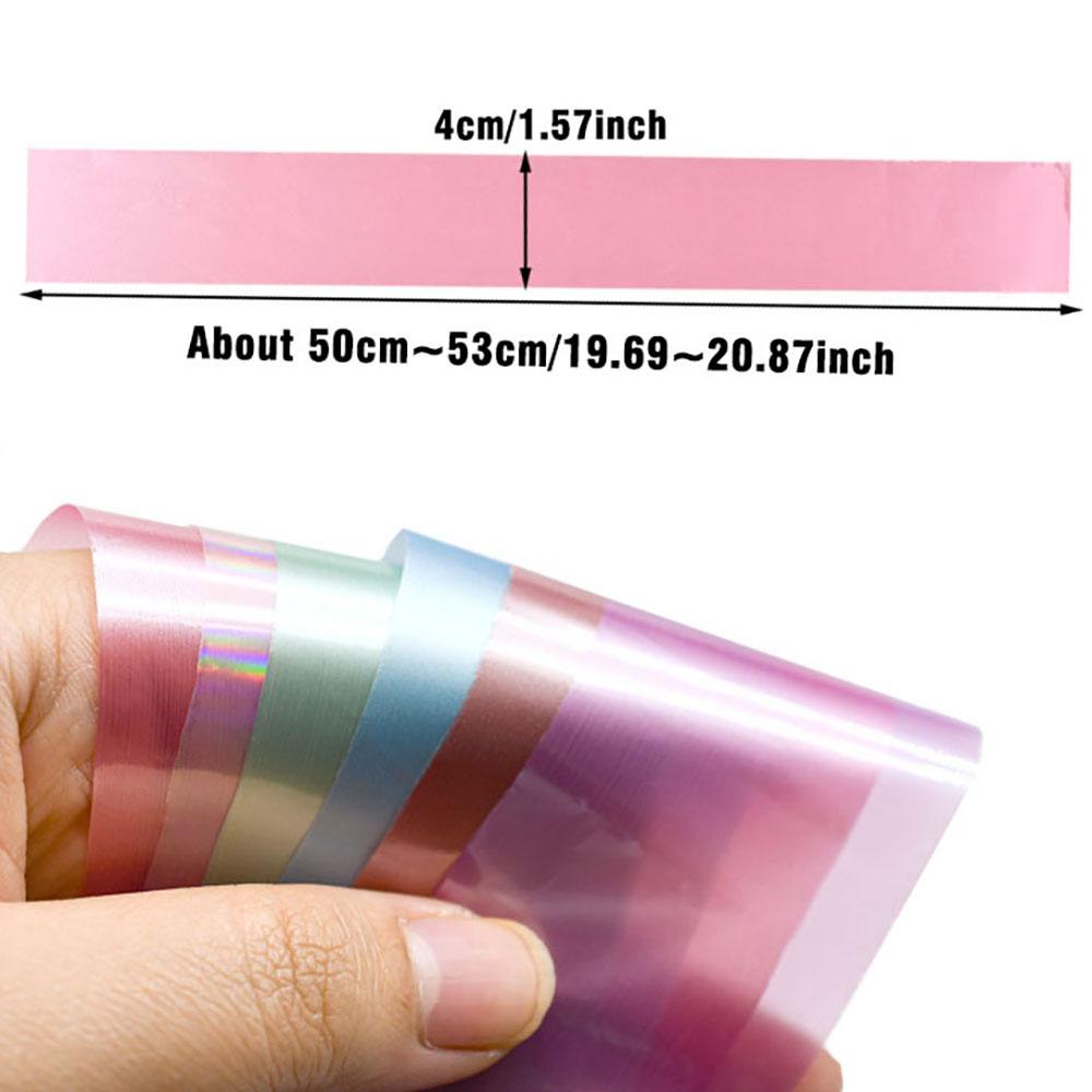 Mix Color 7Pcs/14Pcs 1.5x20Inch Colorful Glitter Fish Scale Pearlescent Film Fishing Lure Tape,Fly Tying & Lure Making Material