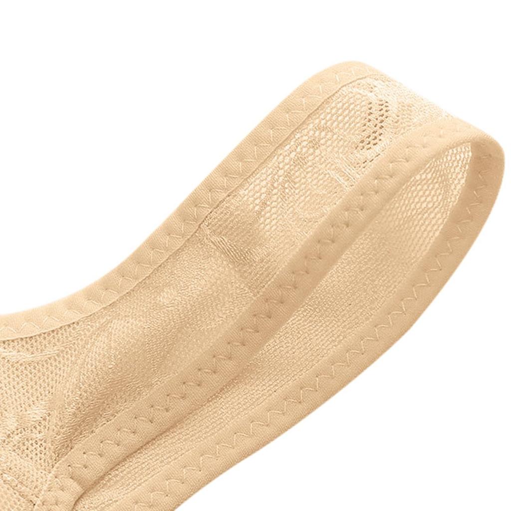 Damen-BH mit Loch-Cup vorne und Schnalle im Mutter-Stil, gerafft, ohne Stahlring, große Größe