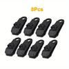 10/8/5 PCS Tarpaulin Clip Awning Tent Clamp Canopy Lashing Buckle Jaw Grip Outdoor Camping Hook Anchor Windproof Rope Barb