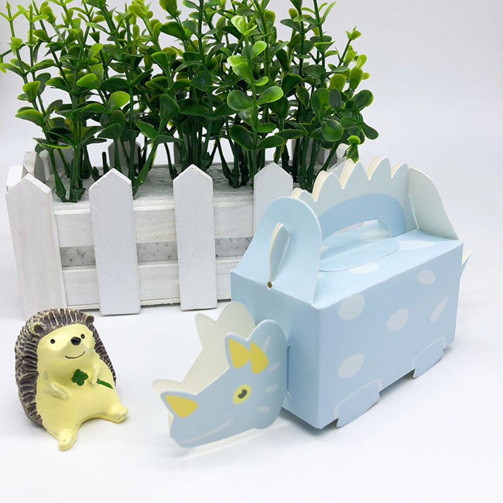 10pcs Cute Baby Shower Paper Box Candy Holder Packaging Dinosaur Cookie Box Gift Boxes