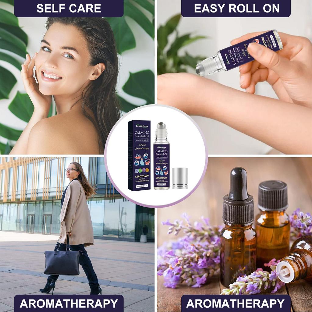 10ml Body Treatment Roll-On Essential Oil Wrist Application Roll-On Massage Treatment Essential Oil