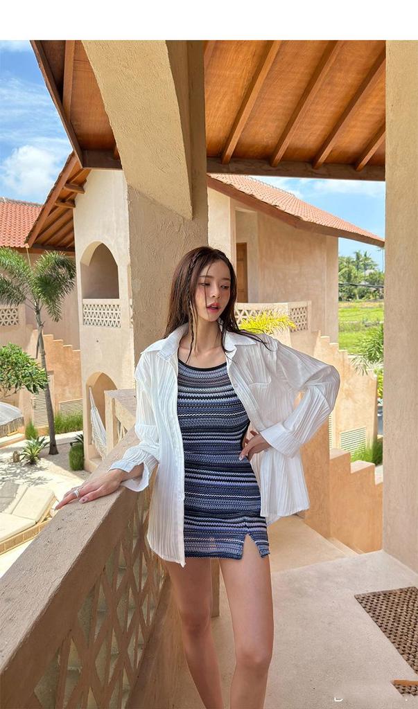 2025 Women's Push-Up Swimsuit: Sexy Split Korean Style, Internet Celebrity-Inspired, Perfect for Hot Springs