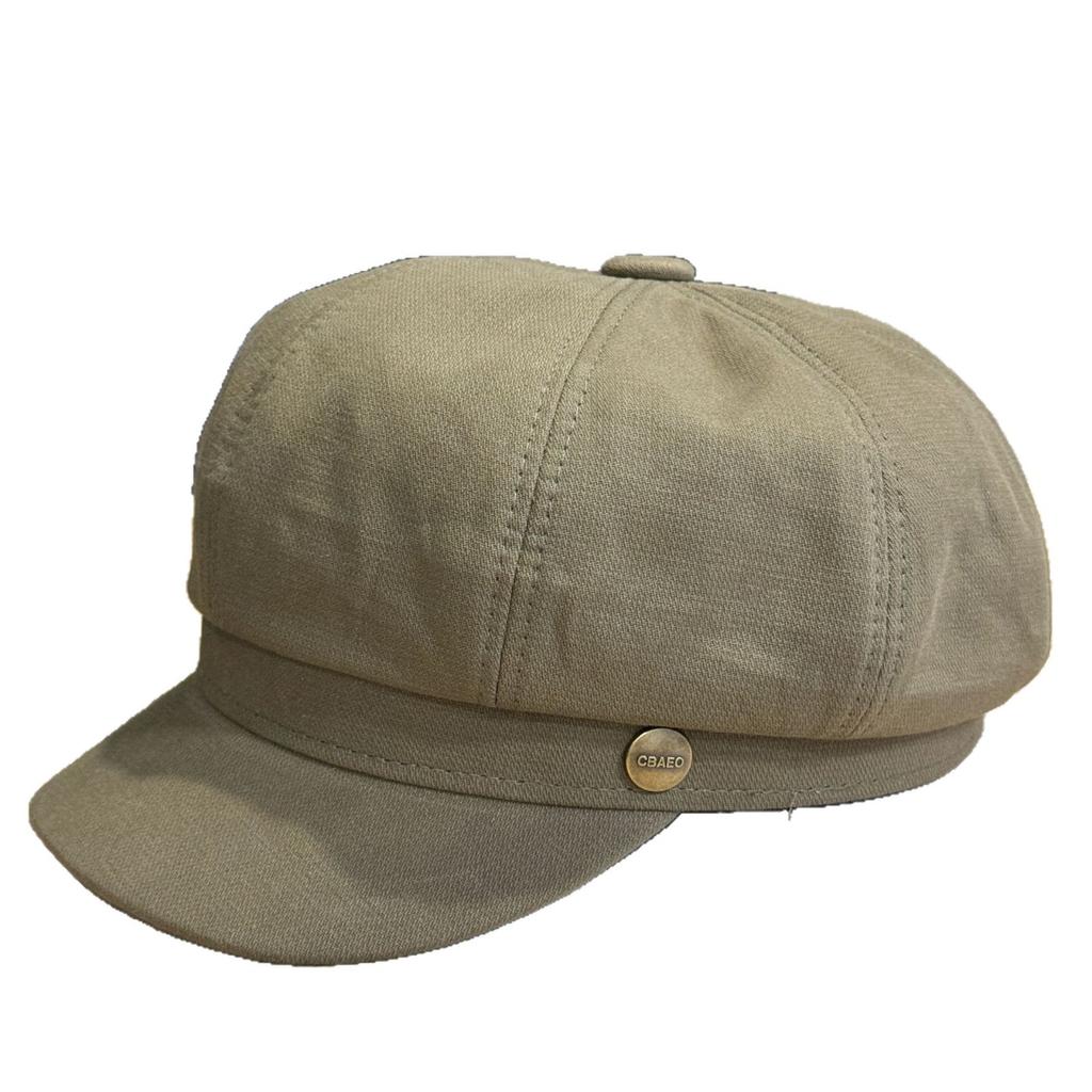 New beret octagonal hat for women, suitable for autumn and winter, large head circumference, Japanese style, spring and summer, makes the face look