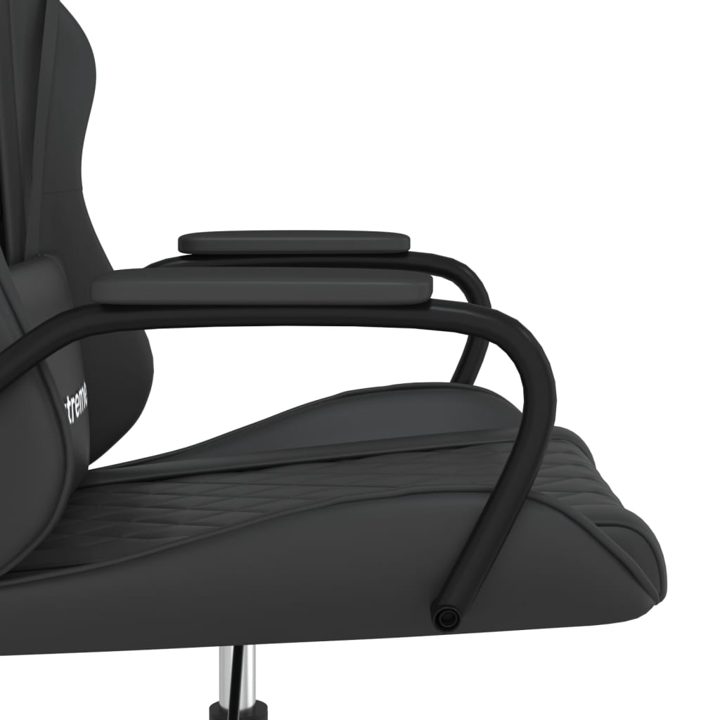 Gaming Chair Black Artificial Leather
