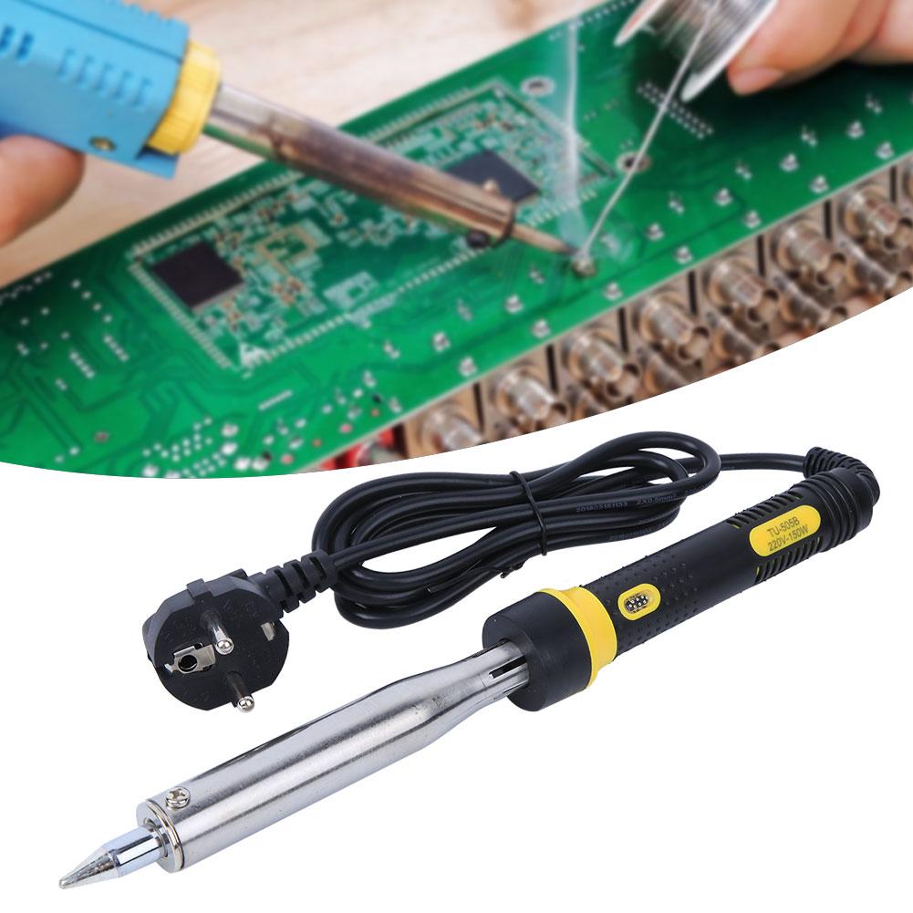 TU?505B Straight Tip Electric Soldering Iron Hand Solder Welding Tool  150W