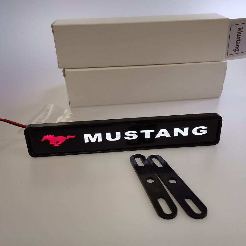 Mustang Grille LED Emblem Lights - Customizable Atmospheric Car Decor