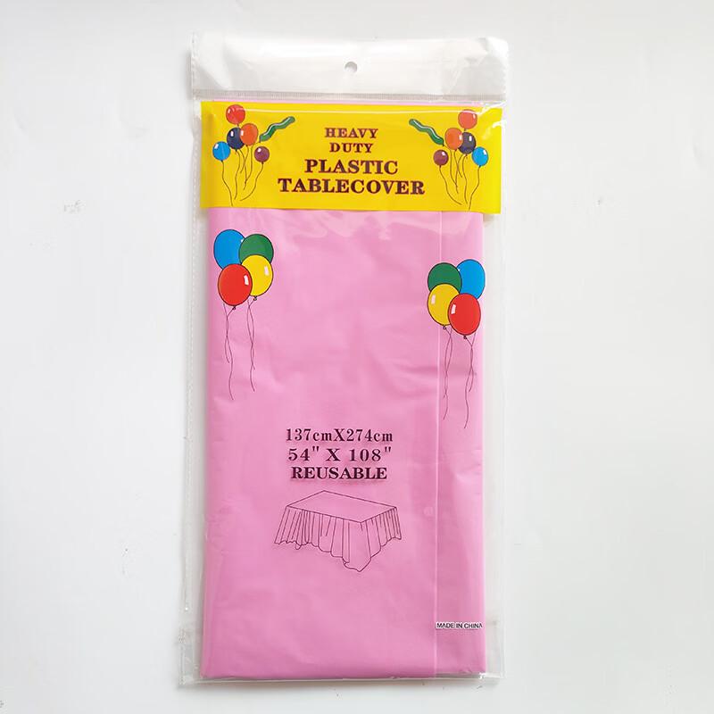 Solid Color Disposable Plastic Tablecloth