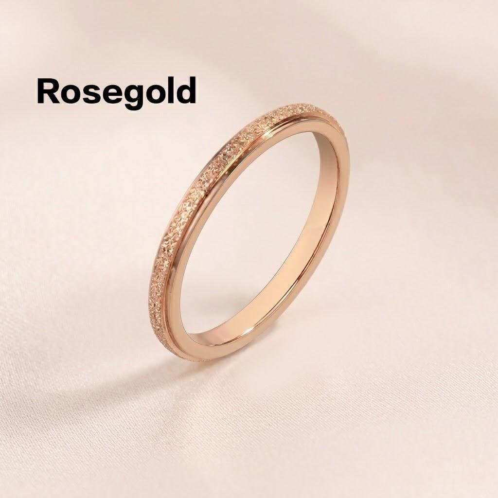 Silberne Frosting Partnerringe für Hochzeit Verlobung Schmuck Geschenke Geburtstagsgeschenk Liebhaber Partnerringe für Männer und Frauen