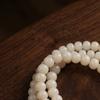 White Jade Bodhi Milk Fragrance Wood Phone Lanyard Chain Chinese Style Buddhist Phone Chain Neck Strap Crossbody Lanyard for Women