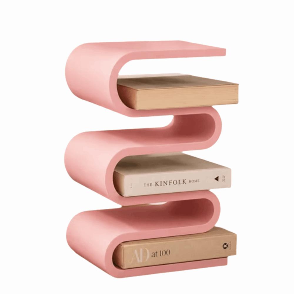 Multi-layer Book Shelf 3D Printed Desk Storage Rack Home Decor Vertical Book Holder Bedside Table