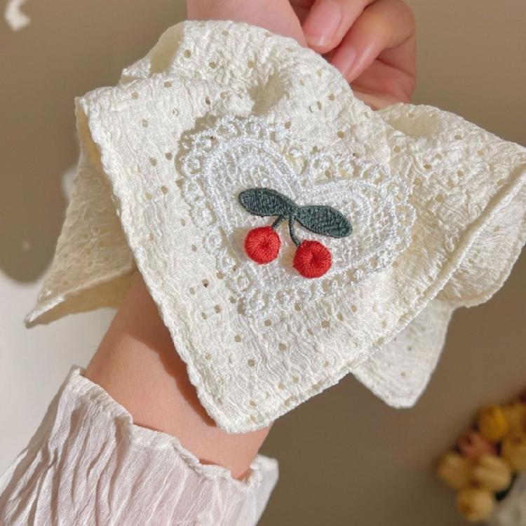 Stylish Cherries Hair Scrunchies Women Adjustable Durability Hair Rings