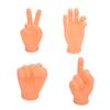 6pcs/set Mini Hands Model Tiny Hands Cat Massage Tool Funny Gloves Finger Gloves Little Finger Cat Toy Pet Interactive Toys