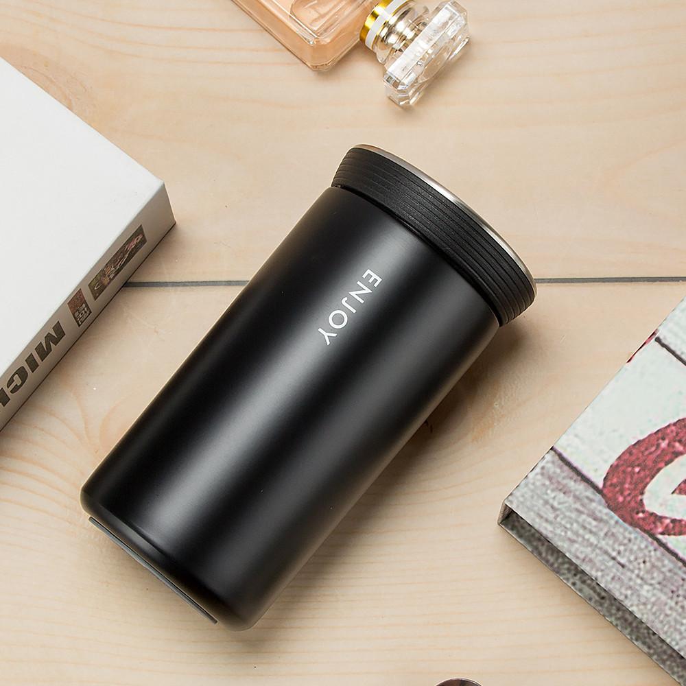 New 350ml Thermos Mug with Filter Business Style Double Wall Stainless Steel Vacuum Flasks Coffee Tea Travel Mug Thermocup