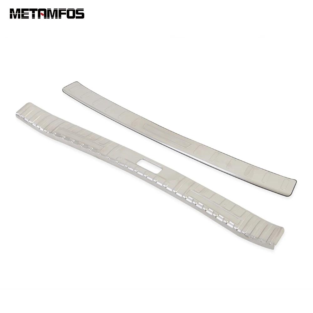 

For Nissan Altima -2024 2025 Inner+Exterior Rear Trunk Bumper Foot Plate Tailgate Door Sill Scuff Guard Plate Accessories Stainless Steel