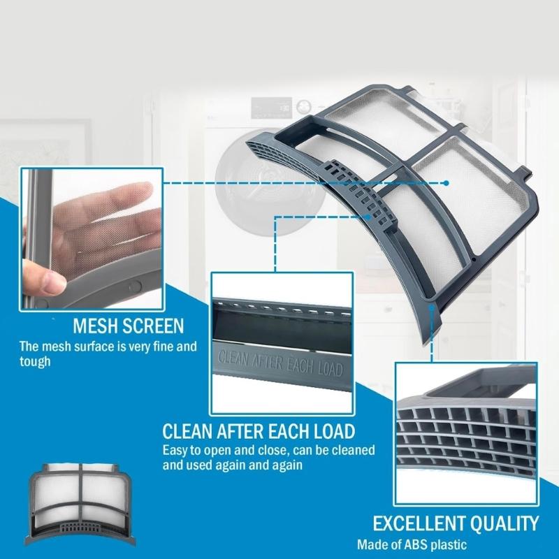 WE16X32537 WE16X29597 AP7205579 Dryer Lint Filter Trap Screen Replacement for Clothes Dryer Dryer Lint Strainer