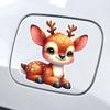 Piękne i słodkie naklejki samochodowe z motywem jelenia sika, samoprzylepne, wodoodporne, blokujące zarysowania, używane na samochód, laptopa, motocykl, furgonetkę, kampera