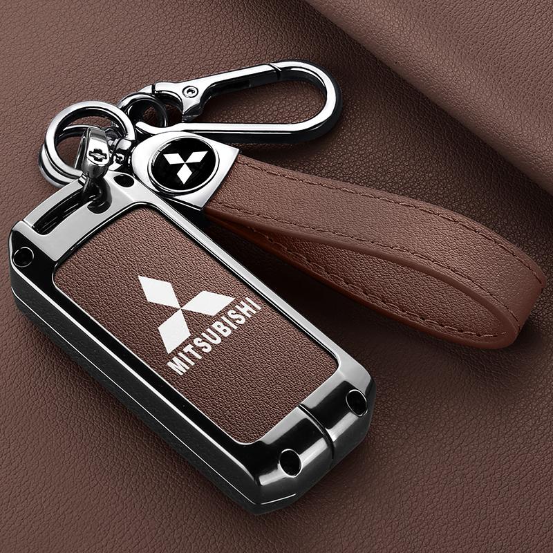 Zinc Alloy Car Key Shell Modified Flip Folding Key Case For Mitsubishi ASX LANCER Pajero Sport Outlander Eclipse Cross Keychain MQ9
