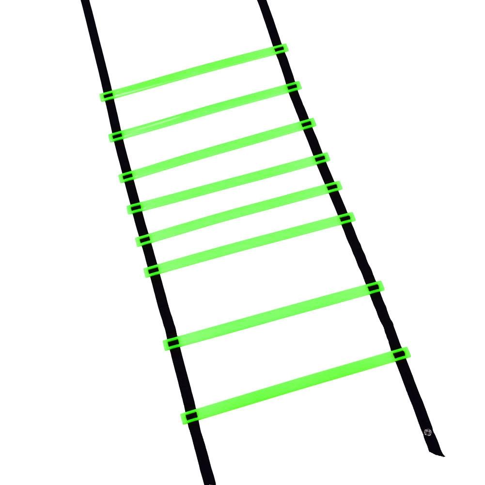 8m Soccer Ball Football Flexibility Speed Training Fitness Jumping Ladder (Green)