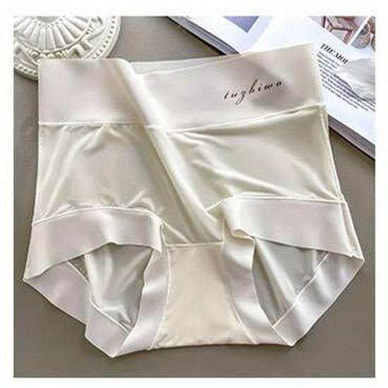 Eisseide Nahtlose Slips mit hohem Bund - Ultradünn, Atmungsaktiv, Nude-Gefühl für Frauen und Mädchen