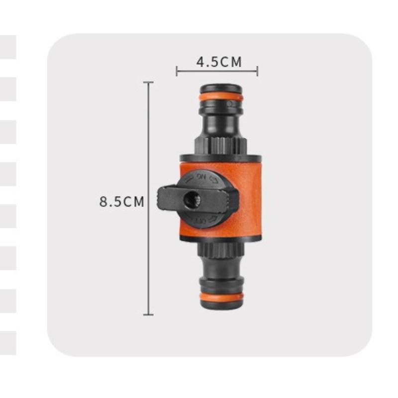 1pcs/5pcs16MM Equal Garden Hose Shut Off Valve Fitting Plastic Tubing Tap Adapter Quick Joint for Watering Irrigation Car Wash