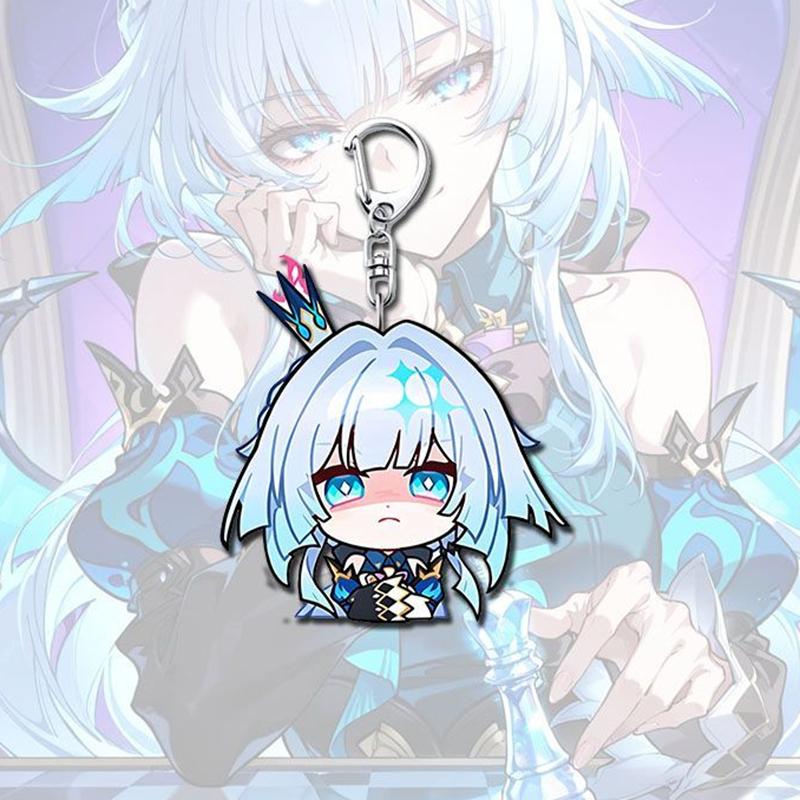 

Game Honkai Star Rail Cerydra Cosplay Keychain Kawaii Acrylic Pendant Keyring Key Chain Bag Accessories Ornament Prop