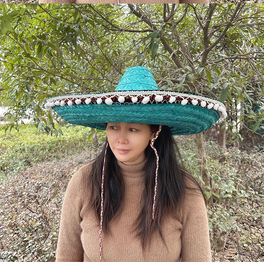 Colorful Mexican Straw Hat for Kids & Adults - Perfect for Halloween, Masquerades & Parties