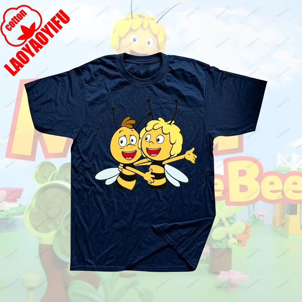 Maya The Bee Movie Cartoon Character T-shirts Cartoons T Shirt Breathable Camisetas Harajuku Creative Cool Trending T Shirt