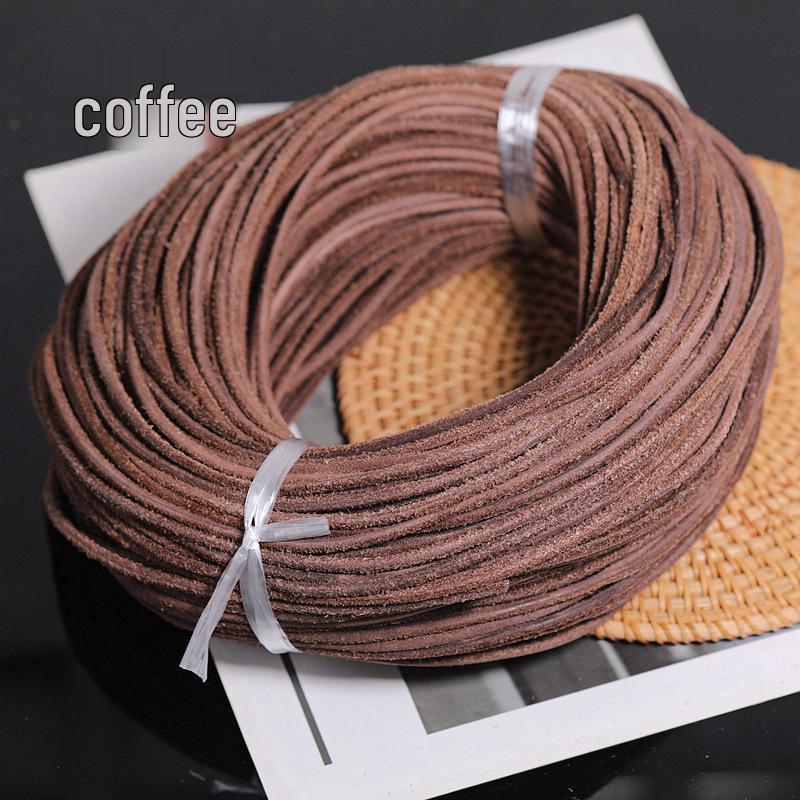 3.0mm Colorful Dyed Yak Leather Cord for DIY Bracelets & Necklaces