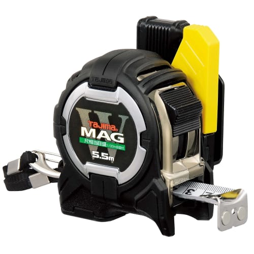 

Tajima Convex 5.5m x 25mm Sef G3 Gold Double Mug, 25cm, with Shaku Equivalent Graduations, CWM3S2555S