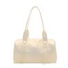 New Large Capacity Shoulder Bag Pillow Shaped Pu Leather Pillow Bag Zipper Closure Female Tote Bag