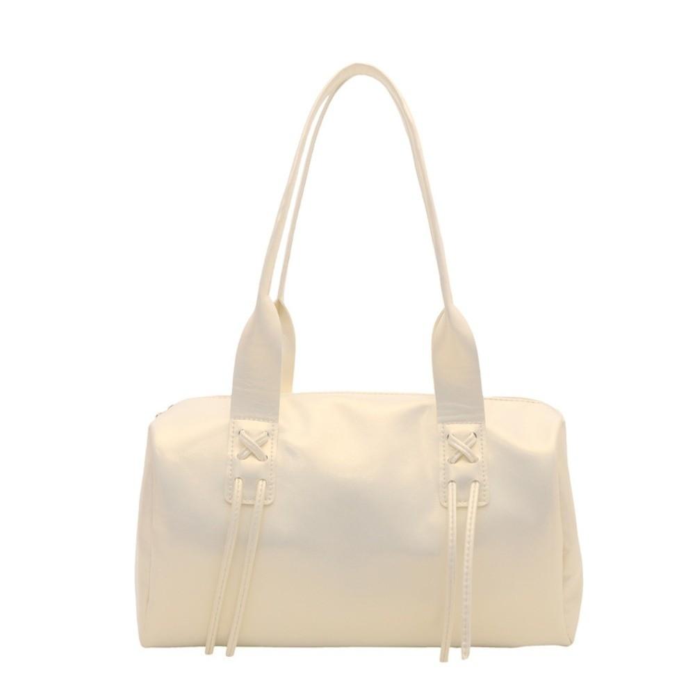 New Large Capacity Shoulder Bag Pillow Shaped Pu Leather Pillow Bag Zipper Closure Female Tote Bag