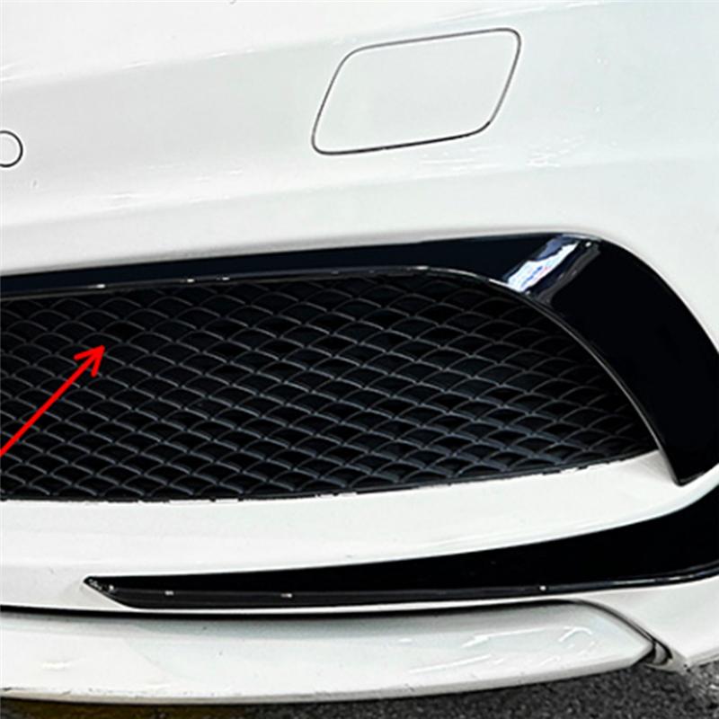 Car Front Bumper Lip Splitter Spoiler Fog Lamp Spoiler Cover Trim For Mercedes-Benz A Class W176 AMG 2013-2015 B