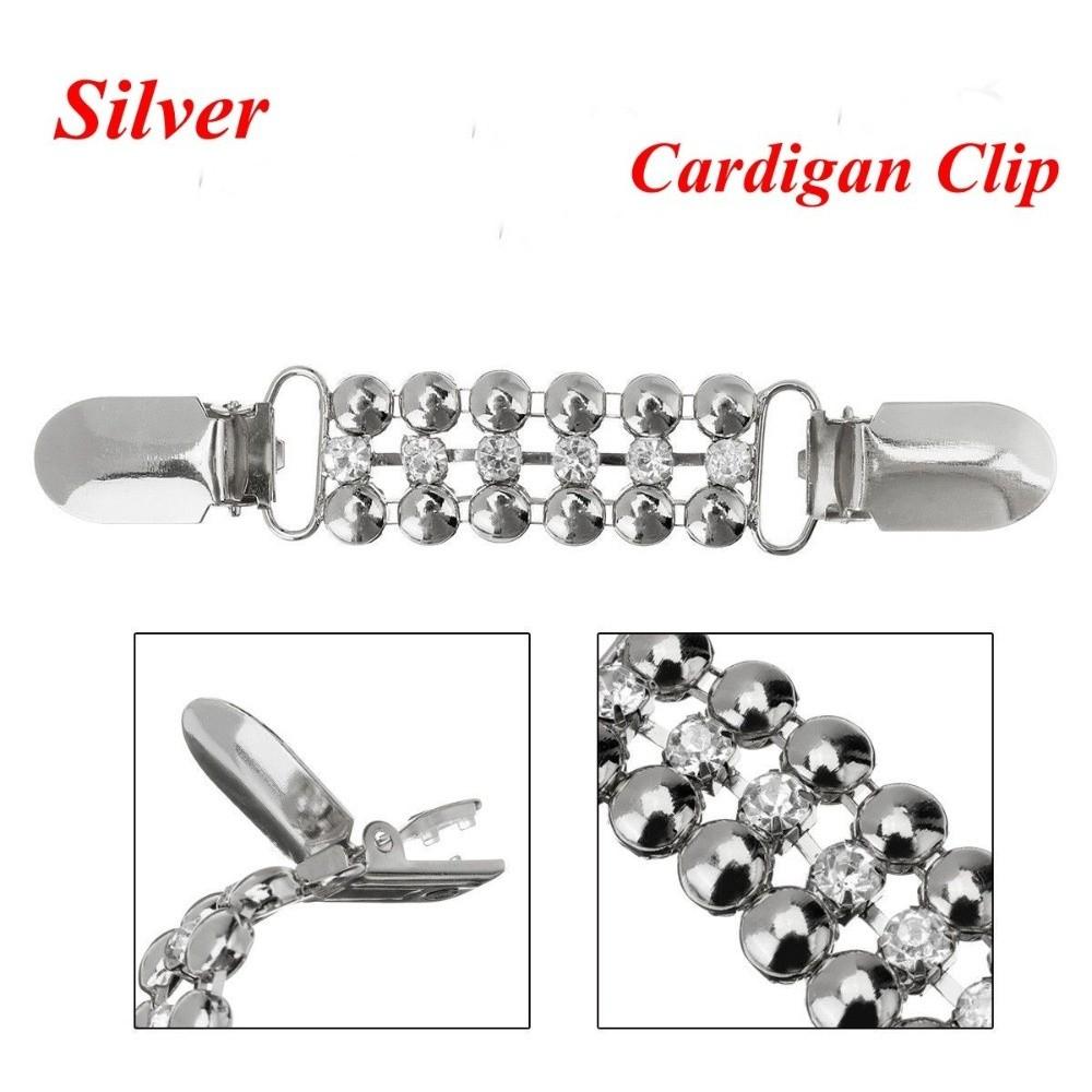 Trendy New Winter Retro Sweater Blouse Pin Cardigan Clip Shawl Brooch Duck Clip Clasps серебряный