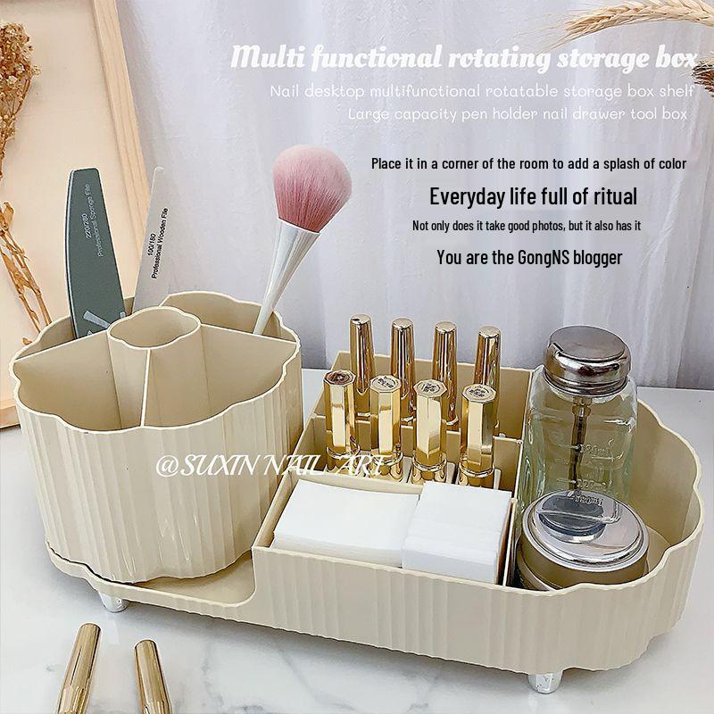 Suport rotativ pentru depozitarea pensulelor de machiaj și a produselor cosmetice