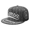 Amerikanisch-Samoa Kostenlose Individuell Gefertigte Name Nummer Asm Flachkrempige Kappe Land College Nation Flaggenaufdruck Foto Logo Text Hip-Hop Hut