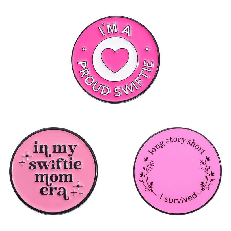 3-9pcs/set Famous Female Music Singer Enamel Pin Song Lyrics Souvenir Brooches Lapel Badge Party Jewelry Gifts For Fans Friends