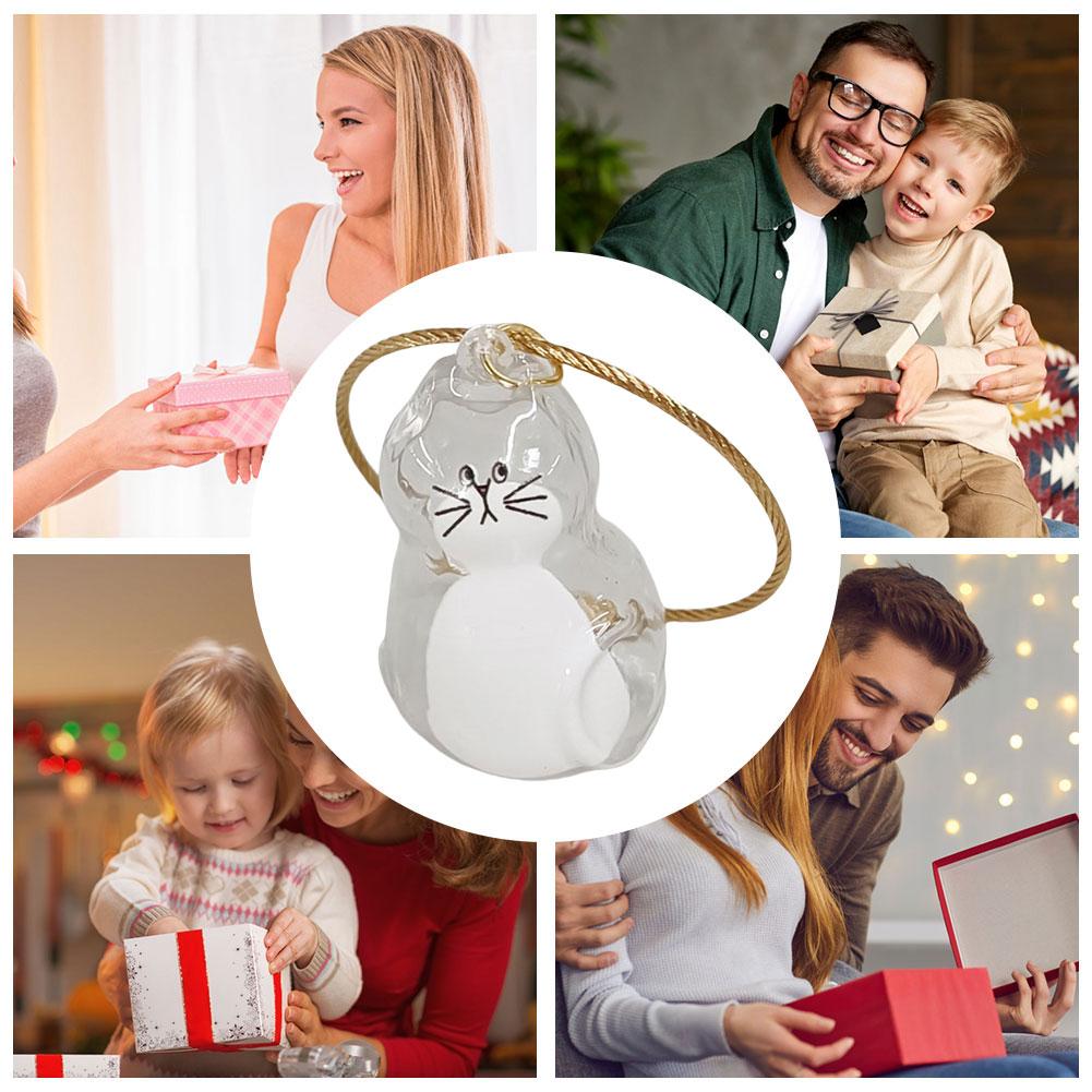 Cat Keychain Pendant Cat Hair Storage Box Pet Fur Keepsake Capsule Pet Hair Bag Backpack Hanging Pet Hair Souvenirs DIY Crafts