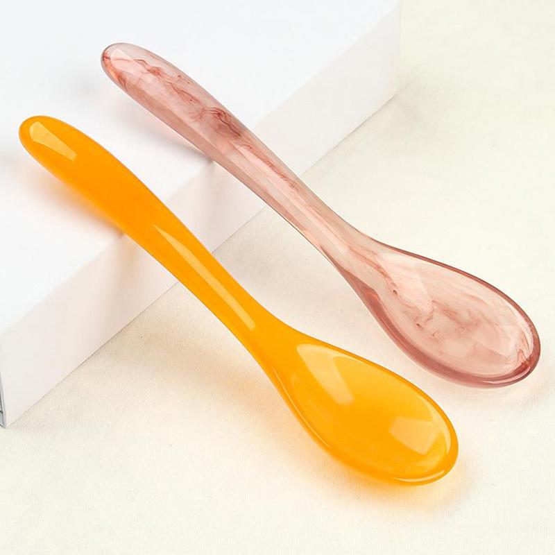 Resin Massage Wand Spoon Body Gua Sha Tool Acupoint Pen Eye Massage Stick Cream Applicator Meridian Face Skin Care Tool