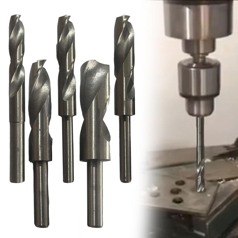 5PCS HSS Round Shank Drill Bits 135mm Length for For Metal Wood and Plastic Engineered for Enhanced Durability