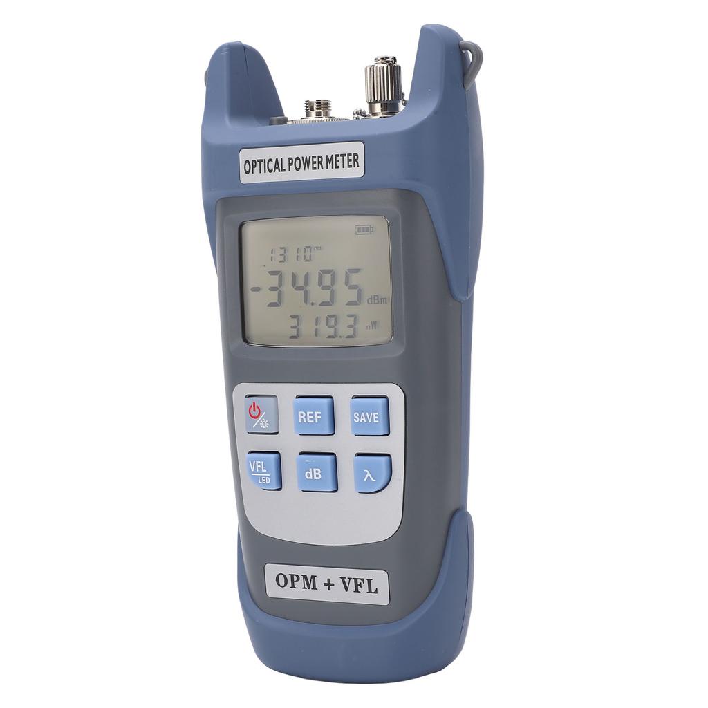 Optical Power Meter Integrated Red Light Source 7 Wavelengths Automatic Shutdow Fiber Tester with LED Light 15MW 15KM