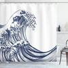 Colorful Cartoons Fish Shark Shower Curtains Ocean Life Children's Bathroom Home Decor Cloth Curtain Set Waterproof Bath Screens