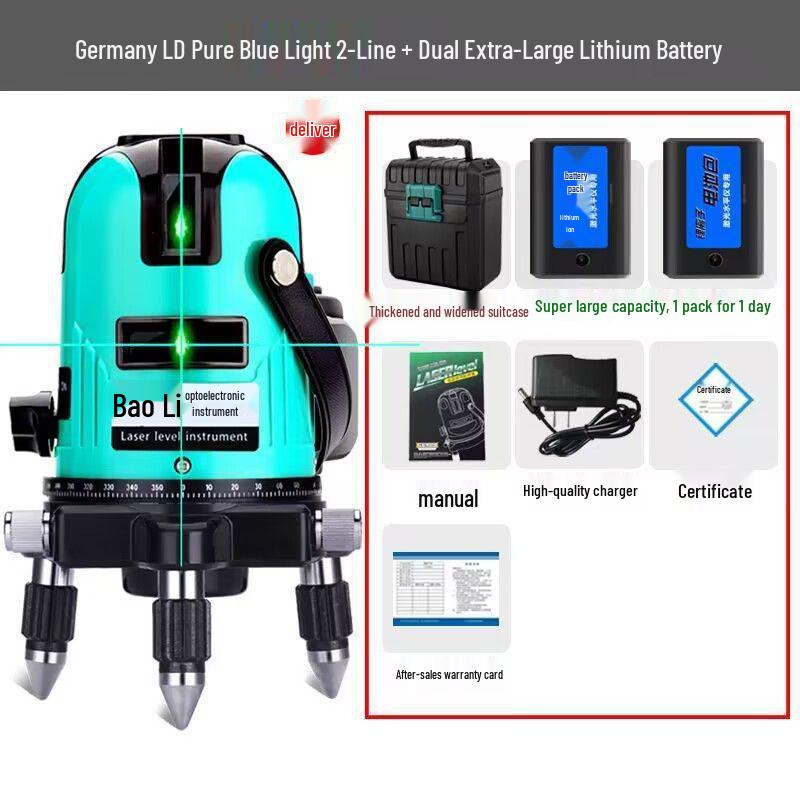 High-Precision Infrared Laser Level: 2, 3, 5 Lines, Automatic Strong Light Projection
