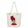 Sisters Print Thick Rope Single-shoulder Beach Bag 7275 CLE