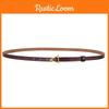 Leather Womens Belt With Triangle Buckle For Casual Dress And Office Wear
