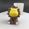 3D Animal Shape Silicone Mold Candle Resin Making Tool DIY Candle Moulds Lion Ornaments Home Decorations Supplies