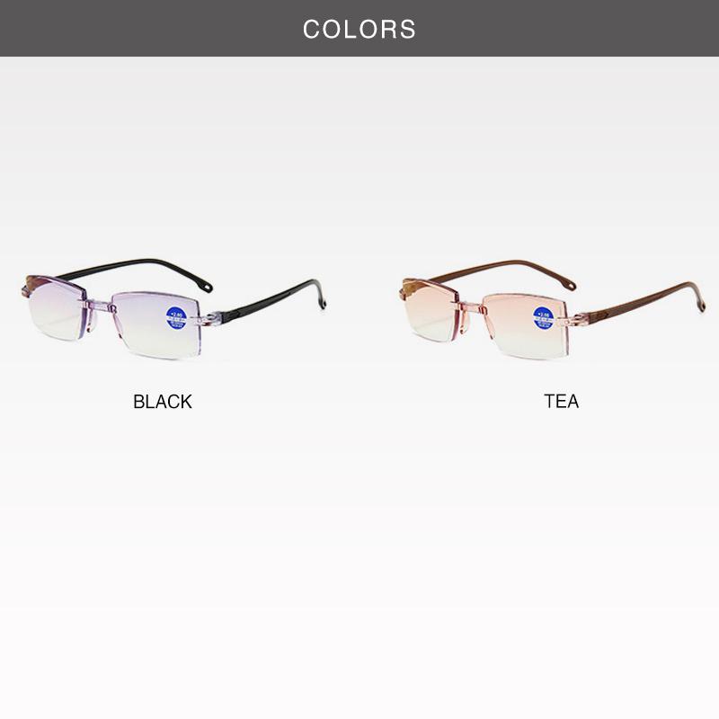 Reading Glasses Men Magnification Eye Wear Farsighted Glasses Diopter Dimond Cutting +10 To +40 Blue Light Glasses
