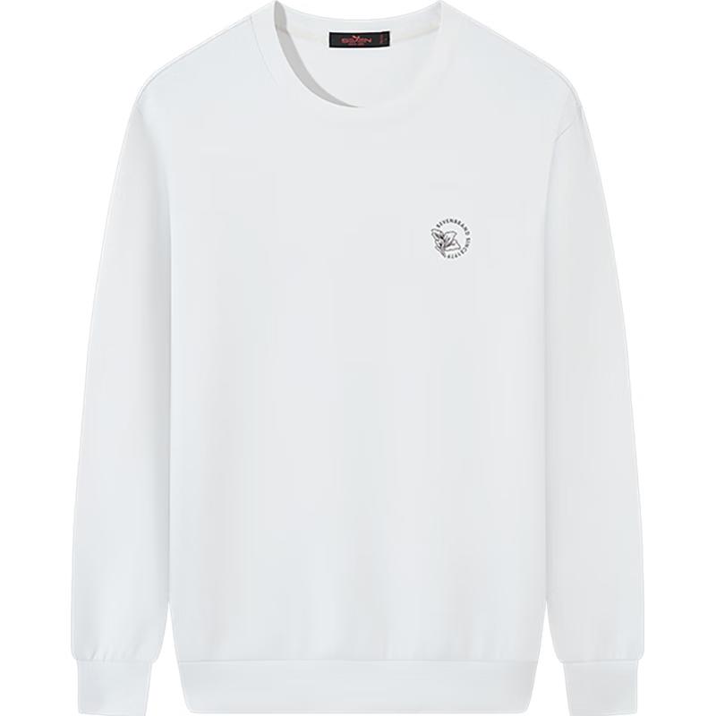 

Qipai Men s Modal Blend Round Neck Sweatshirt 2XL (185/100A)